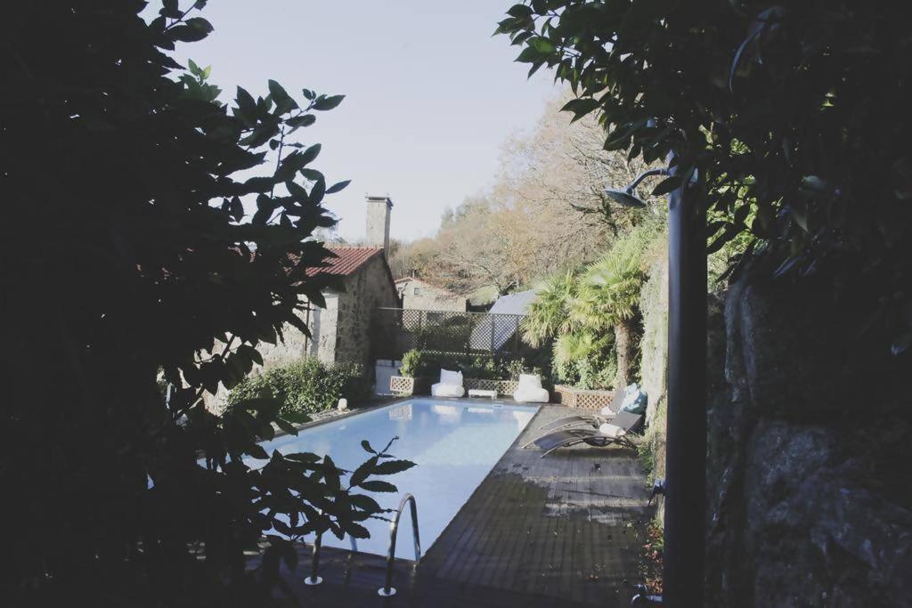 圣地亚哥－德孔波斯特拉 Casa De Afora Casa Con Piscina Y Jacuzzi Privados旅馆 外观 照片